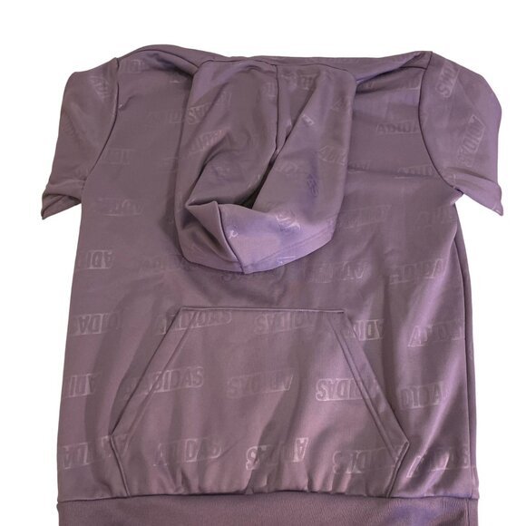 Adidas Mens Shadow Violet Hoodie Size S Regular Fit 100% Polyester - Picture 10 of 11